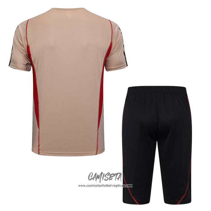 Chandal del Sao Paulo 2023-2024 Manga Corta Amarillo - Pantalon Corto
